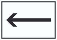 Richtungspfeil links Aufkleber waagerecht schwarz weiss Pfeil Richtungspfeil links Aufkleber waagerecht schwarz weiss Pfeil