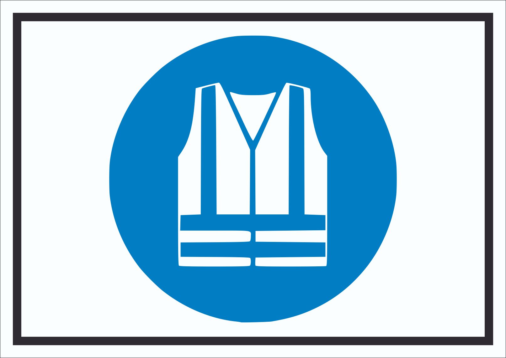 Warnweste benutzen Symbol Schild  HB-Druck Schilder, Textildruck & Stickerei  Onlineshop