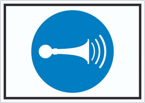 Akustisches Signal geben Symbol Aufkleber