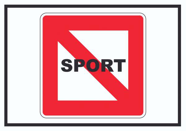 Fahrverbot für Sportboote Symbol Sportfahrzeuge verboten