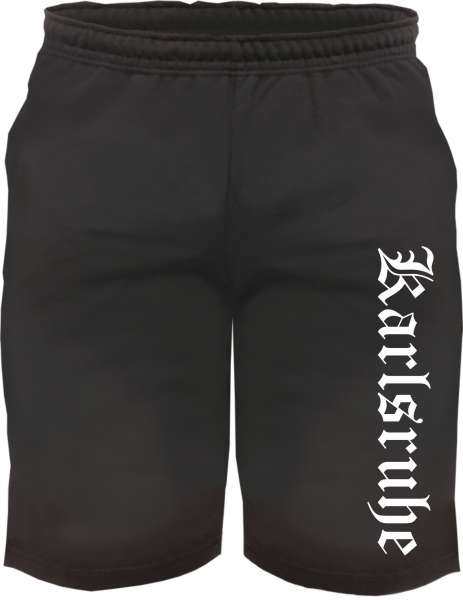 Karlsruhe Sweatshorts - Altdeutsch bedruckt - Kurze Hose Shorts