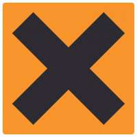 Aufkleber Quadrat Gefahrensymbol Gesundheitsschädlich Symbol Kreuz Aufkleber Quadrat Gefahrensymbol Gesundheitsschädlich Symbol Kreuz