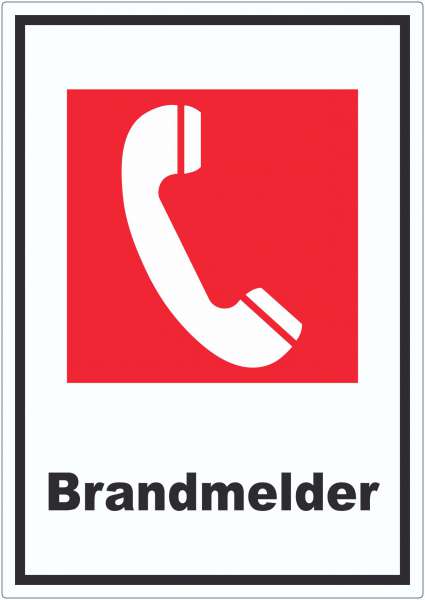 Brandmelder Aufkleber