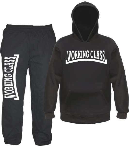 Working Class Jogginganzug - bedruckt - Jogginghose und Hoodie Arbeiterklasse Oi