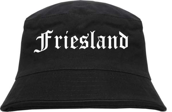 Friesland Fischerhut - Altdeutsch - bedruckt - Bucket Hat Anglerhut Hut