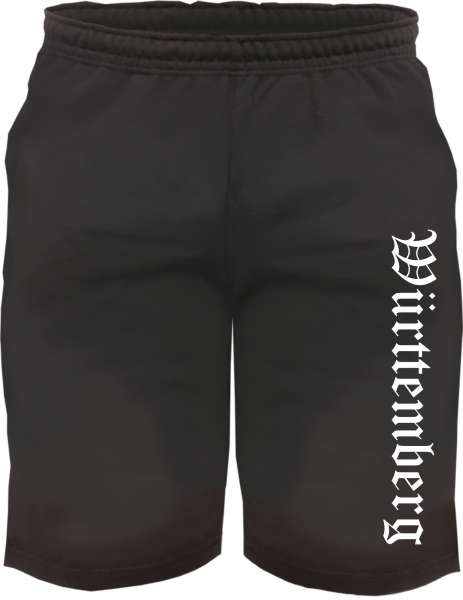 Württemberg Sweatshorts - Altdeutsch bedruckt - Kurze Hose Shorts