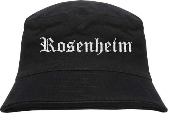 Rosenheim Fischerhut - Altdeutsch - bestickt - Bucket Hat Anglerhut Hut