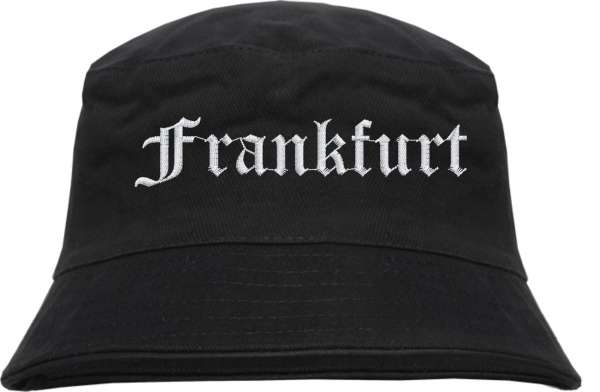 Frankfurt Fischerhut - Altdeutsch - bestickt - Bucket Hat Anglerhut Hut