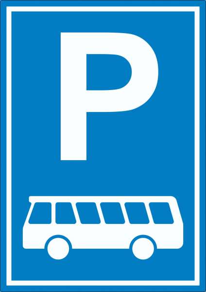 Reisebus Bus Parkplatz Aufkleber