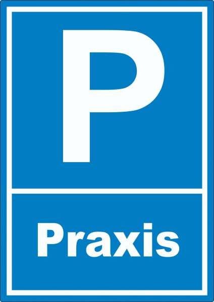 Parkplatz Praxis Aufkleber