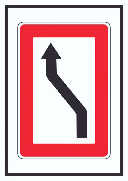 Wechsel auf die Fahrwasserseite Backbordseite Symbol