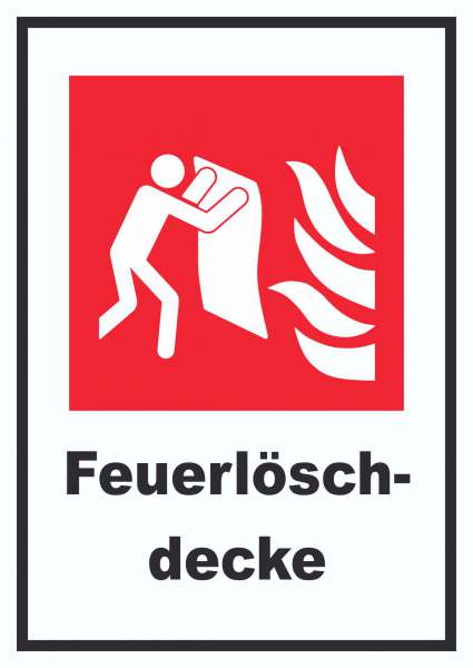 Feuerlöschdecke Schild