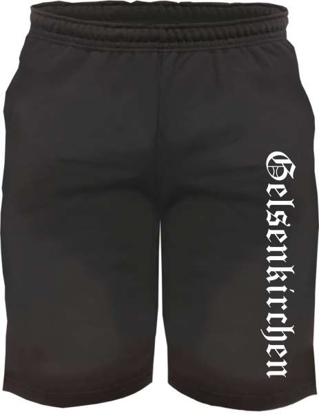 Gelsenkirchen Sweatshorts - Altdeutsch bedruckt - Kurze Hose Shorts