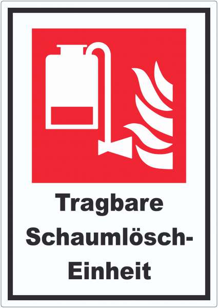 Tragbare Schaumlösch-Einheit Aufkleber