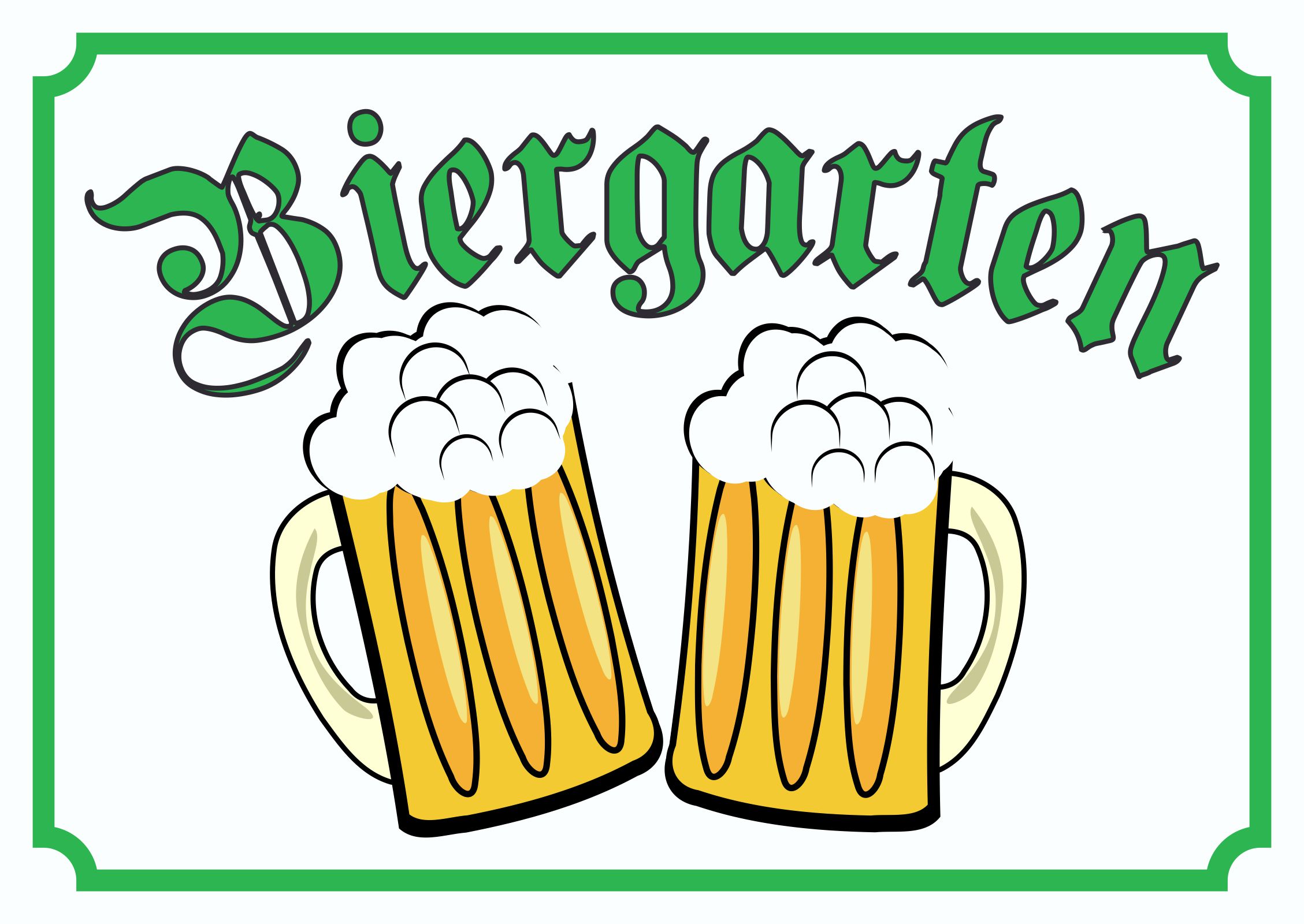 Biergarten Schild HB Druck Schilder Textildruck Stickerei Onlineshop Biergarten Schild HB Druck Schilder Textildruck Stickerei Onlineshop