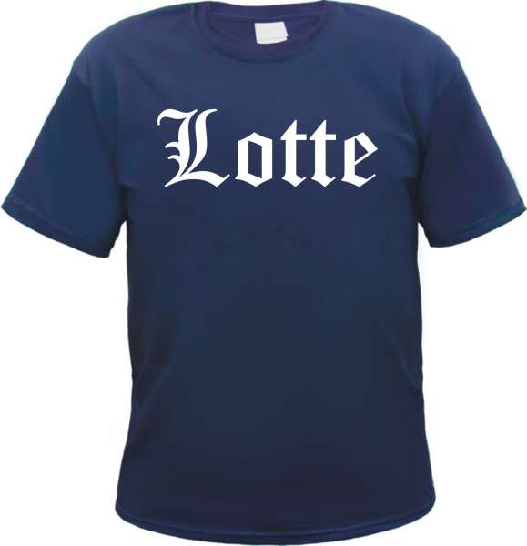 Lotte Herren T-Shirt - Altdeutsch - Blaues Tee Shirt