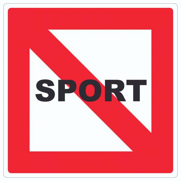 Fahrverbot für Sportboote Symbol und Text Sportfahrzeuge verboten