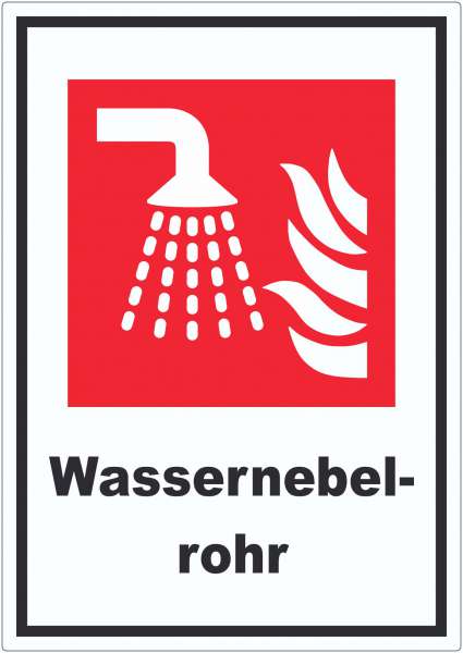 Wassernebelrohr Aufkleber
