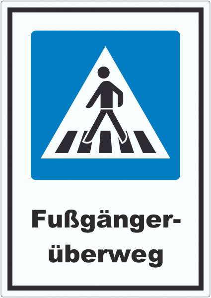 Fußgängerüberweg Aufkleber