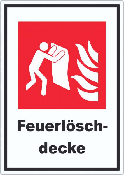 Feuerlöschdecke Aufkleber