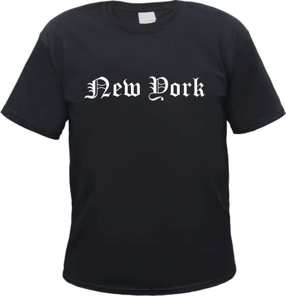 New York Herren T-Shirt - Altdeutsch - Tee Shirt