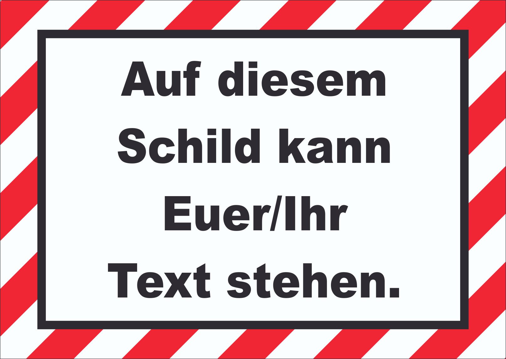 Prägung - Deutsches Kennzeichen mit Wunschtext rot - Schilder