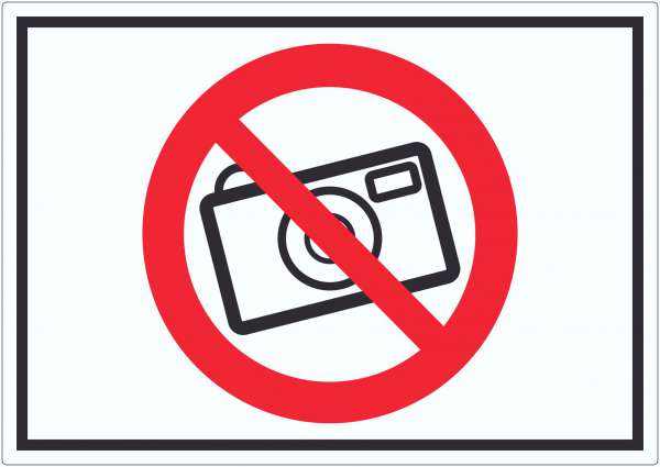 Fotografieren Verboten Symbol Aufkleber Keine Photos