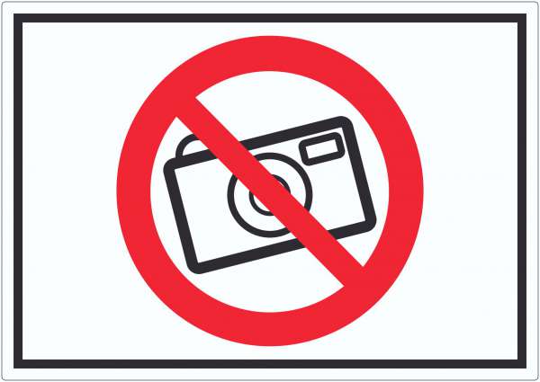 Fotografieren Verboten Symbol Aufkleber Keine Photos