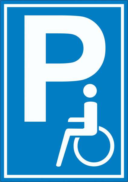 Behinderten Parkplatz Aufkleber