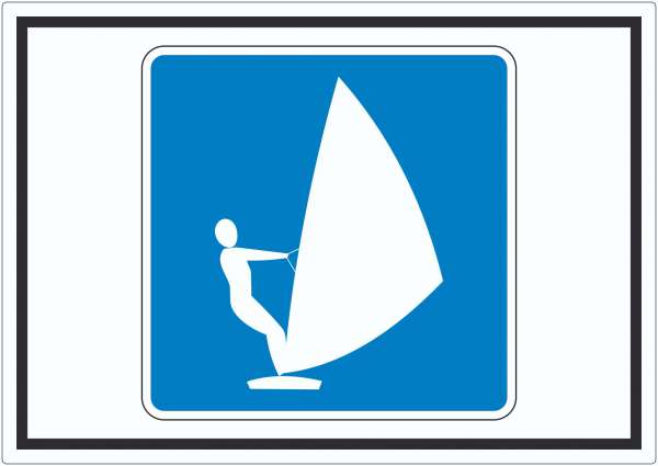 Surfen erlaubt Symbol Aufkleber