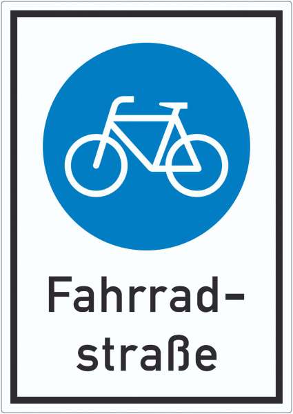 Aufkleber Fahrradstraße