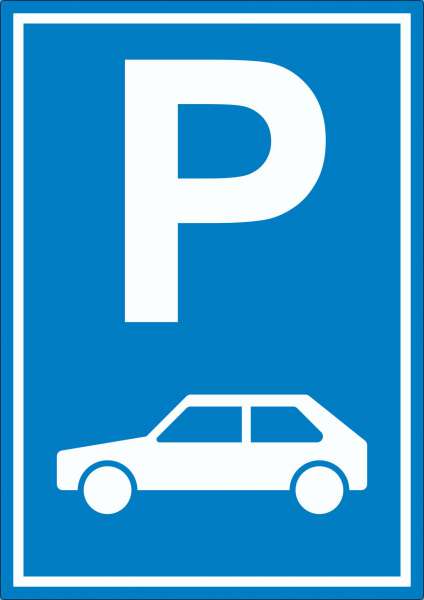 Parkplatz PKW / Auto Aufkleber