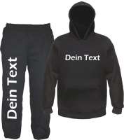 Individueller Jogginganzug - Blockschrift - Jogginghose und Hoodie Individueller Jogginganzug - Blockschrift - Jogginghose und Hoodie