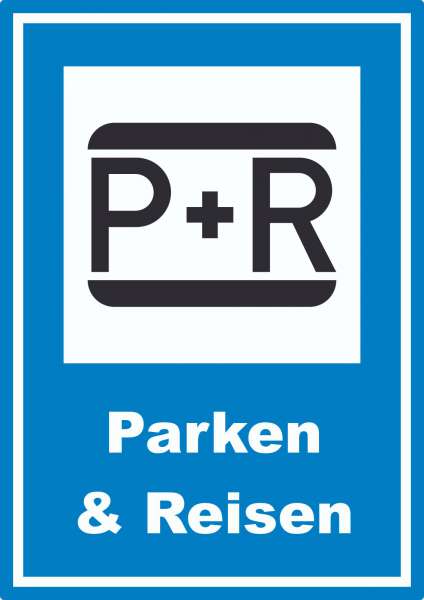 Parken und Reisen Aufkleber