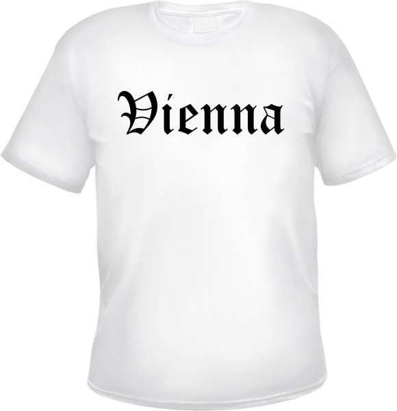 Vienna Herren T-Shirt - Altdeutsch - Weißes Tee Shirt