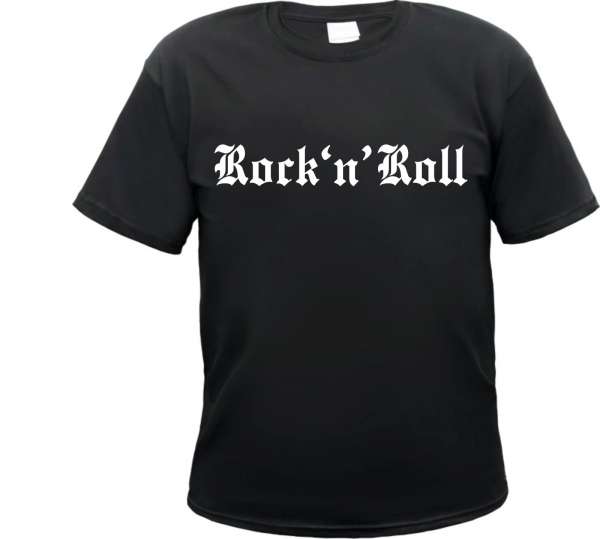 Rock 'n' Roll Schriftzug Herren T-Shirt - Tee Shirt