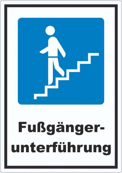 Fußgängerunterführung Aufkleber