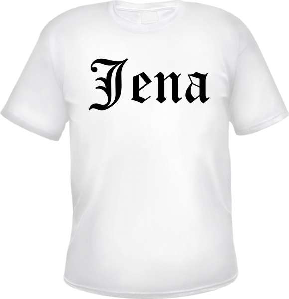 Jena Herren T-Shirt - Altdeutsch - Weißes Tee Shirt