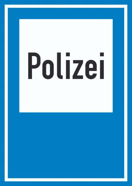 Richtzeichen Polizei Schild