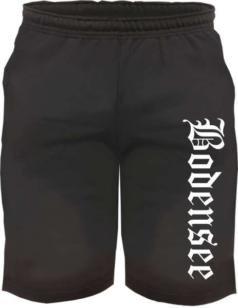 Bodensee Sweatshorts - Altdeutsch bedruckt - Kurze Hose Shorts