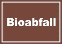 Bioabfall Mülltrennung Aufkleber mit Text Bioabfall Mülltrennung Aufkleber mit Text