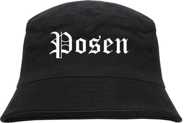 Posen Fischerhut - Altdeutsch - bedruckt - Bucket Hat Anglerhut Hut