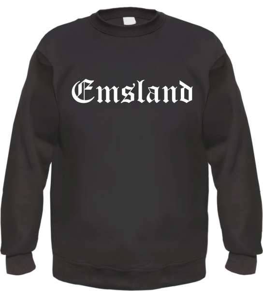 Emsland Sweatshirt - Altdeutsch - bedruckt - Pullover