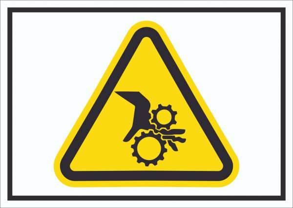 Achtung Einzugsgefahr Symbol