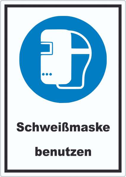 Schweißmaske benutzen Aufkleber