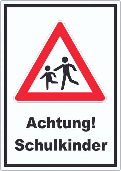 Achtung Schulkinder Aufkleber