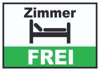 Zimmer FREI Schild Zimmer FREI Schild