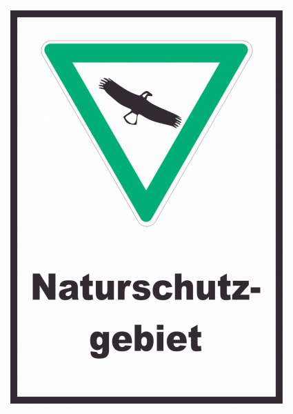 Naturschutzgebiet Schild