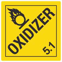 Aufkleber Quadrat Oxidierend wirkend Symbol Oxidizer entzündend Aufkleber Quadrat Oxidierend wirkend Symbol Oxidizer entzündend