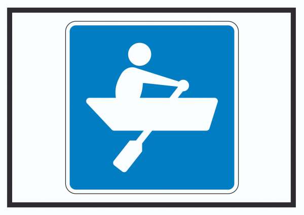 Ruderboote erlaubt Symbol